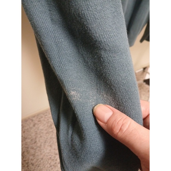 Lot Of 2 Eddie Bauer Sweaters Men Large Pullover Heavy Outdoor Warm Cream Blue - Picture 11 of 13